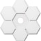 Ekena Millwork Daisy Architectural Grade PVC Contemporary Ceiling Medallion, 22"OD x 3"ID x 7 1/2"C x 1"P CMP22DY-03000 - alternate 1